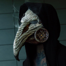 Plague crow animal crow long beak mask Steampunk Medieval Halloween Latex mask headgear