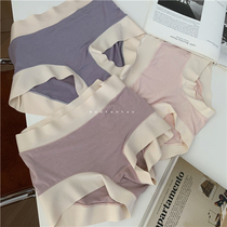 Autumn and winter comfortable wrap-free Morandi color underwear