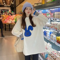 Pregnant Woman Spring Clothing Suit Out Fashion Nets Red T-Shirt Loose in Long sleeves Undershirt Spring Autumn blouses