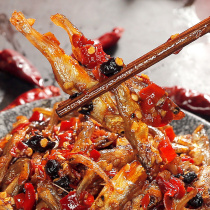 Hunan specialty spicy firewood fish chop pepper hot fish meal ready-to-eat hairy fish bean sauce chili sauce small fish