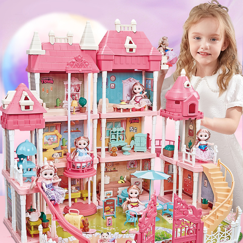 女童公主别墅城堡儿童玩具过家家娃娃屋小女孩子生日礼物3岁以上698.00元