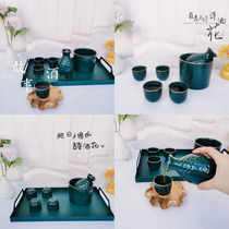 Sweet wine fruit wine cup girl restaurant set white wine cup small Cup ceramic small glass wine glass wine cup