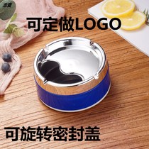 New creative ashtray with lid ashtray living room household car with lid small indoor drop-proof