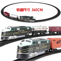 Small train track toy set Electric simulation childrens high-speed train Harmony model EMU rail retro