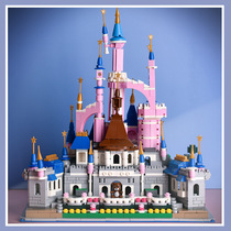 Girls fairy tale castle building small particles assembling gifts childrens toys Princess castle building blocks model puzzle