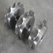 Non-standard customized stainless steel mechanical transmission sprocket gear 4 points 08B single and double row lathe transmission gear accessories