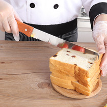 Bread knife Toast serrated knife cut stainless steel surface slices Household baking cream spatula cake slices 8 inches 6 inches