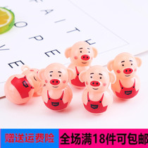Pig tumbler childrens educational toys mini Mini Mini pig year toy traditional leisure nostalgia parent-child interaction