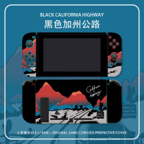 Le Con California Highway Switch Protection Shell Nintendo Silicone Sleeve Ns Host Swich Console Protective Sleeves Swtich Softshell Handle Sleeve Split oled Pluggable Base Niche