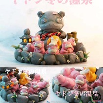 Pc cabin Daze Beasts winter Hot Spring Daze Well Pokémon hand-made GK statue model