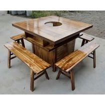 Household table hot pot table one yard rural beverage store creative multi-style dining table layout supper modern style