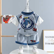 Baby Suit Summer Dress Boy Summer Sportswear Handsome two sets 1-3-year-old children short sleeve baby clothes thin