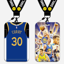 Student Water card holder Retractable halter neck strap Lanyard Thickened durable hard shell NBA Curry Basketball star periphery