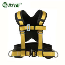 Shicheng aerial work safety belt half-length five-point safety rope set air conditioning installation tool anti-Fall Insurance
