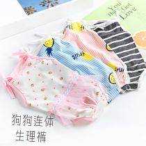Teddy Bitch Clothes Menstrual Small Female Dog Trousers Safety Belly Cotton Summer Harassment Prevention