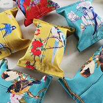 Pine Room New Chinese Flower Bird Tissue Box Tissue Box Cotton Towel Towel Backroom Decorative Tissue Pumps