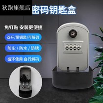New password key box double open outdoor storage box door mirror home day rental lock fuse box cat eye Outdoor