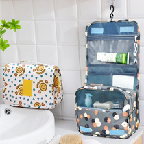 Korean Version Large Capacity Hook Wash Bag Travel Containing Bag Suspension Cashier Bag Makeup Bag Foldaway Aircraft Bag