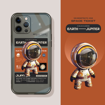 Orange cat iPhone12 astronaut mobile phone case Apple 11 Tide brand xs personality protective cover 13pro all-inclusive lens xr Anti-fall xsmax creative transparent soft shell 8p net red high-grade