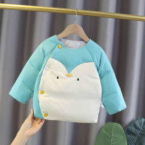 Baby down liner female 2020 autumn and winter baby white duck down down jacket light 90 velvet male childrens down jacket