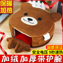 Heating Mouse Pad Office Usb Fever Tabletop minimalist portable thermal cover Warm warm hand Po autumn winter mat cover 