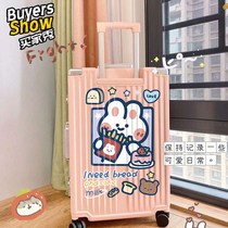 Luggage stickers full sticker whole cartoon cute big luggage sticker ins Wind room wall trolley case