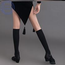Latin dance socks fall winter professional Latin dance socks black children's stockings pantyhose dancing socks