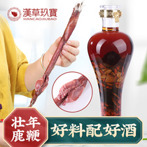 Jilin black deer whip dried whole adult fresh Changbai Mountain deer whip pruning male tonic wine brewing material
