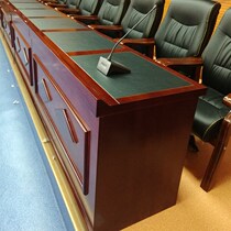  Lectern Conference bar table Venue long table Wooden custom host rectangular podium factory direct sales