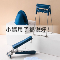 Anti-burn clamp Tipping tray Fetch Bowl Clip Anti Slip Lift Plate Clip Bowl CLIP HOME STAINLESS STEEL DISH CLIP KITCHEN ACCESSORIES