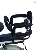 Motorcycle rear seat guardrail electric child safety seat rear fence baby child awning awning electric car