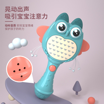 Baby rattle can bite 3-6 three months newborn baby hand drum music stick rattle toy 0-1 year old