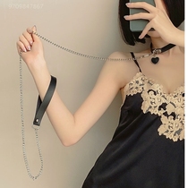 Accessories fairy love female taste collar maid towing chain rope chain Japanese soft sister sm training YT
