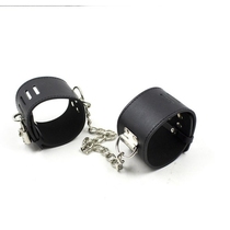 Sex adult products SM fun incense props bondage toys Black lock tied hands and feet tied hand buckle leather love