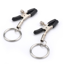 Metal milk clip chain Bell nipples female chest clip couple tune adult sex sex toys flirting toys