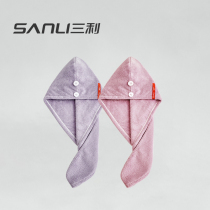 Sanli dry hair hat female shower cap water absorption quick drying children wipe hair bag head towel cute girl long hair dry hair towel