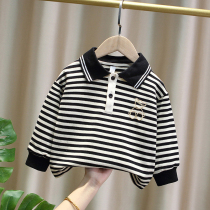 Boys spring clothing and clothing for spring and autumn 2022 new childrens clothing for spring and childrens striped baby clothes boy blouse