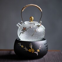 Japanese-style hammer heat-resistant glass lifting beam pot electric pottery stove boiling water kettle home Tea stove