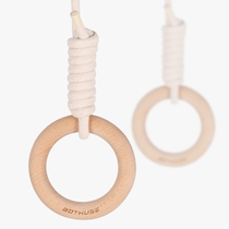 Ring children training children stretching exercise fitness equipment pull-up horizontal bar home indoor solid wood pull ring