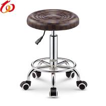 Beauty stool barber shop chair hairdressing shop stool rotating lifting round stool big work stool stool manicure stool nail stool pulley beauty salon