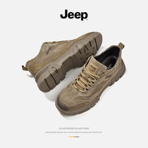 jeep jeep mens shoes 2021 new winter Joker casual retro thick bottom English wind low-top tooling Marting boots