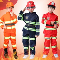 Childrens fireman clothes suit boy New Years Day to play the little girl Kindergarten professional role-playing dress