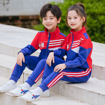 Primary school uniforms spring and autumn suits kindergarten uniforms teachers Childrens Academy style sports class uniforms cotton customization