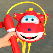 Super Flying Man Childrens Water Gun Large Capacity Pull-out Water Sprinkler Mens and Womens Backpacks Water Play Toy