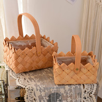 Hand gift female bridesmaid wedding practical wedding hand gift basket best man guest return gift box hand basket empty