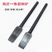 Root digging shovel One-piece thickening seedling shovel Flower fleshy seedling shovel Hard soil root shovel All-steel shovel