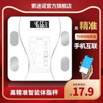 Intelligent body fat scale high precision weight loss household fat measurement charging electronic small weight weighing human body Meter Men and women