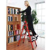 Household ladder folding ladder telescopic herringbone ladder aluminum alloy elevator thickening indoor step ladder multifunctional escalator