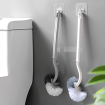 Long handle toilet brush no dead corner home bathroom wall wall type soft brush toilet brush artifact
