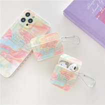 ins synth English suitable for airpods protective cover 2 silicone airpods pro Shell cartoon Apple second generation Bluetooth wireless headset 3 box personality ipods soft air